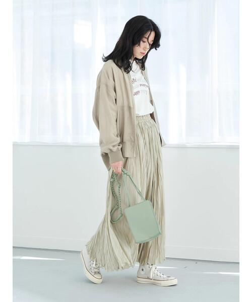 earth music&ecology(アースミュージックアンドエコロジー)の「シアーMA-1*(MA-1・レディース・ブラック/グレイッシュベージュ・FREE)」の11枚目の写真