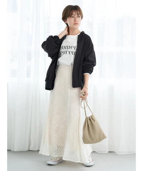 earth music&ecology(アースミュージックアンドエコロジー)の「シアーMA-1*(MA-1・レディース・ブラック/グレイッシュベージュ・FREE)」の18枚目の写真