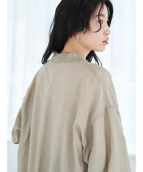 earth music&ecology(アースミュージックアンドエコロジー)の「シアーMA-1*(MA-1・レディース・ブラック/グレイッシュベージュ・FREE)」の22枚目の写真