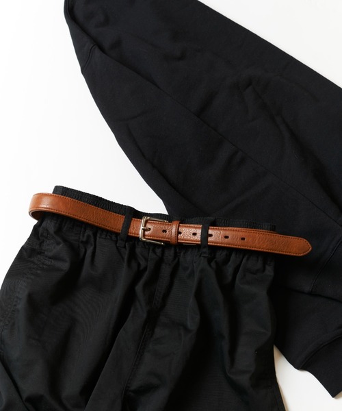 Hawk Company(ホークカンパニー)の「【Hawk Company】伸びるから楽♪リラックスストレッチPUレザーベルト /370(ベルト・メンズ・ブラック/ブラウン/グレー/ダークブラウン・FREE)」の4枚目の写真