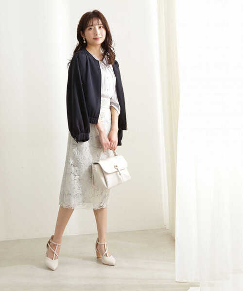 PROPORTION BODY DRESSING（プロポーションボディドレッシング）の「ケミカルレースタイトスカート / 1212120306（スカート・レディース・グレー/ライトグリーン/ピンク・MEDIUM/SMALL/X-SMALL）」の15枚目の写真