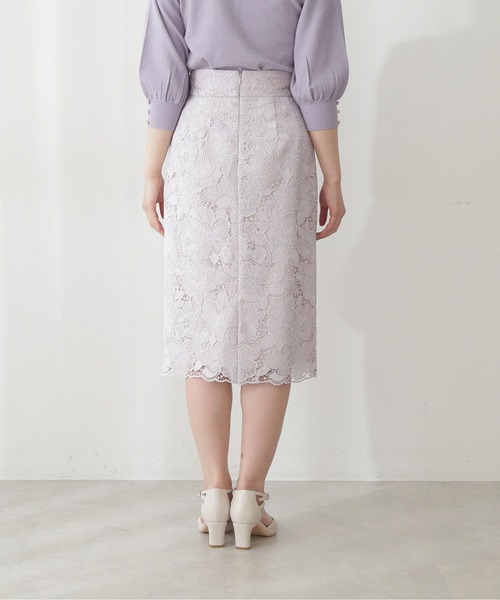 PROPORTION BODY DRESSING（プロポーションボディドレッシング）の「ケミカルレースタイトスカート / 1212120306（スカート・レディース・グレー/ライトグリーン/ピンク・MEDIUM/SMALL/X-SMALL）」の6枚目の写真