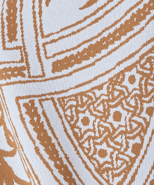 Lui's（ルイス）の「柄編みジャガードカーディガン（カーディガン/ボレロ・メンズ・ブラック/ライトベージュ・SMALL/MEDIUM）」の21枚目の写真