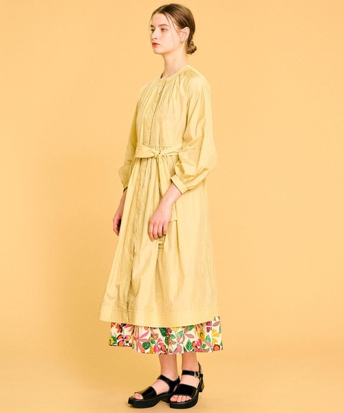 LANVIN en Bleu（ランバンオンブルー）の「ウォッシュナイロンライトコート（その他アウター・レディース・カーキ/イエロー・38）」の3枚目の写真