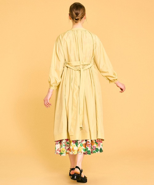 LANVIN en Bleu（ランバンオンブルー）の「ウォッシュナイロンライトコート（その他アウター・レディース・カーキ/イエロー・38）」の4枚目の写真