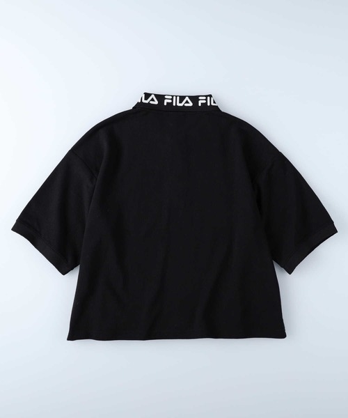 FILA（フィラ）の「【FILA】ショートポロＴシャツ（ポロシャツ・レディース・オレンジ/ブラック/ホワイト・M/L）」の9枚目の写真