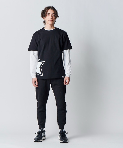 Atlantic STARS（アトランティックスターズ）の「ATLANTIC STARS WEAR | SIDE BIG LOGO TEE / サイド ビッグロゴ Tシャツ（Tシャツ/カットソー・メンズ・ホワイト/ブラック/グリーン/ピンクベージュ・S/M/L/XL）」の19枚目の写真