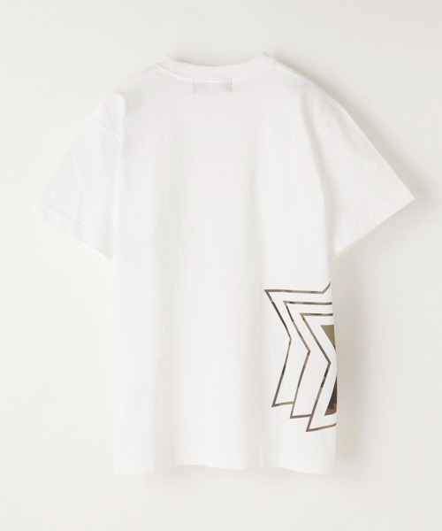 Atlantic STARS（アトランティックスターズ）の「ATLANTIC STARS WEAR | SIDE BIG LOGO TEE / サイド ビッグロゴ Tシャツ（Tシャツ/カットソー・メンズ・ホワイト/ブラック/グリーン/ピンクベージュ・S/M/L/XL）」の5枚目の写真