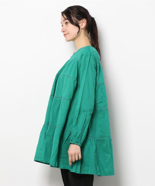 チャイハネ（チャイハネ）の「【チャイハネ】ティアードトップス（その他トップス・レディース・ホワイト/レッド/ブルー/グリーン・FREE）」の17枚目の写真