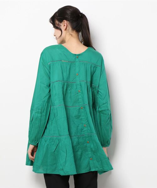 チャイハネ（チャイハネ）の「【チャイハネ】ティアードトップス（その他トップス・レディース・ホワイト/レッド/ブルー/グリーン・FREE）」の18枚目の写真