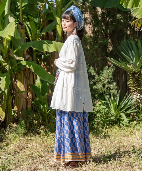 チャイハネ（チャイハネ）の「【チャイハネ】ティアードトップス（その他トップス・レディース・ホワイト/レッド/ブルー/グリーン・FREE）」の11枚目の写真