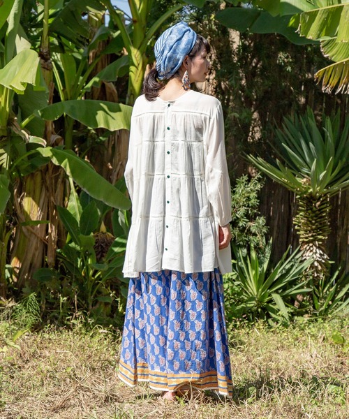 チャイハネ（チャイハネ）の「【チャイハネ】ティアードトップス（その他トップス・レディース・ホワイト/レッド/ブルー/グリーン・FREE）」の14枚目の写真