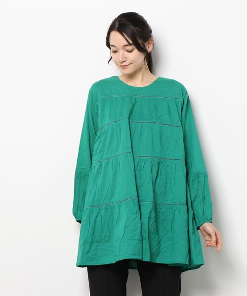 チャイハネ（チャイハネ）の「【チャイハネ】ティアードトップス（その他トップス・レディース・ホワイト/レッド/ブルー/グリーン・FREE）」の16枚目の写真