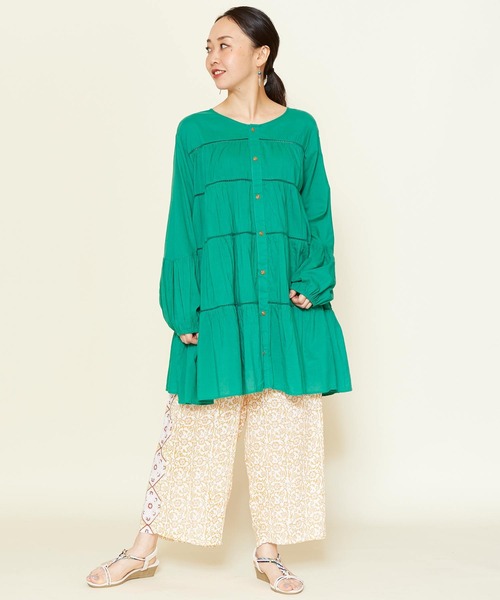 チャイハネ（チャイハネ）の「【チャイハネ】ティアードトップス（その他トップス・レディース・ホワイト/レッド/ブルー/グリーン・FREE）」の19枚目の写真