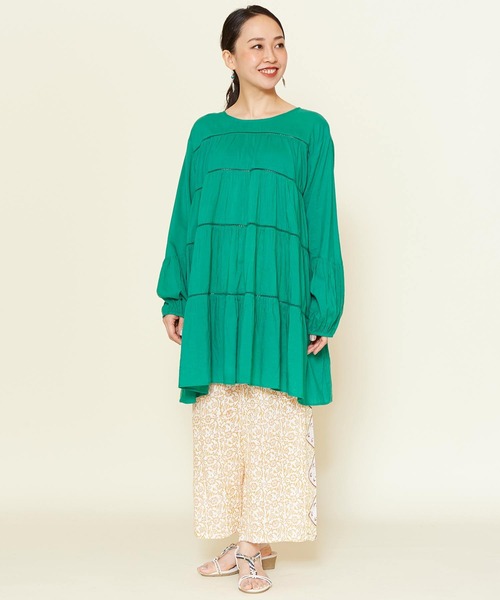 チャイハネ（チャイハネ）の「【チャイハネ】ティアードトップス（その他トップス・レディース・ホワイト/レッド/ブルー/グリーン・FREE）」の22枚目の写真