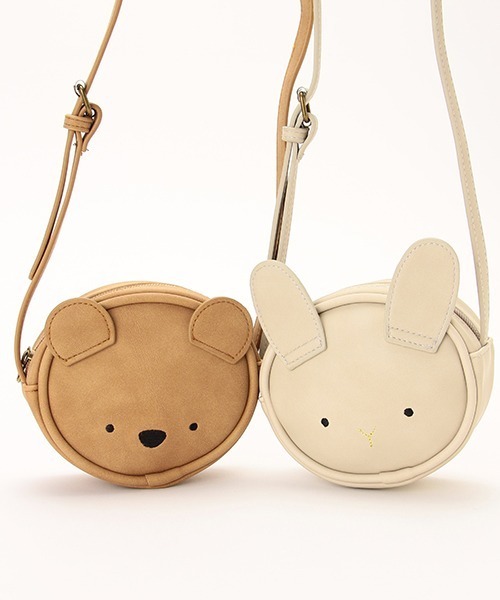 petit main（プティマイン）の「アニマルポシェット（ショルダーバッグ・キッズ・ライトベージュ/モカ・FREE）」の9枚目の写真