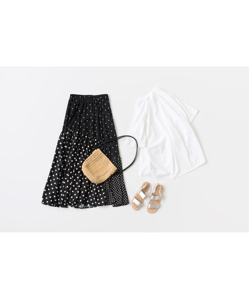 BEARDSLEY(ビアズリー)の「うしろバルーンTシャツ(Tシャツ/カットソー・レディース・ホワイト/モカ・FREE)」の21枚目の写真