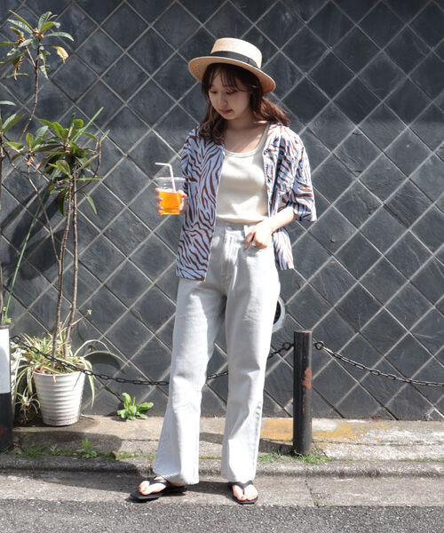 fredy emue（フレディエミュ）の「ゼブラ柄シャツ（シャツ/ブラウス・レディース・ホワイト系その他5/ブルー系その他4・38）」の6枚目の写真