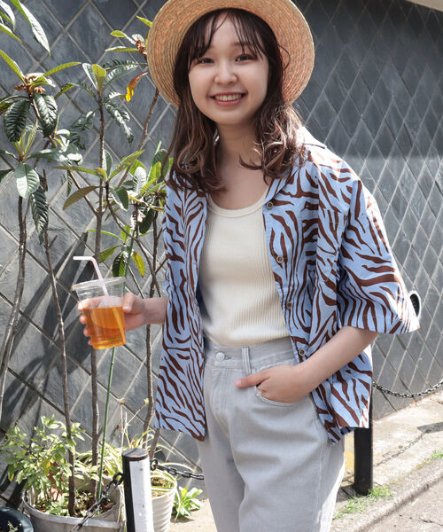 fredy emue（フレディエミュ）の「ゼブラ柄シャツ（シャツ/ブラウス・レディース・ホワイト系その他5/ブルー系その他4・38）」の8枚目の写真