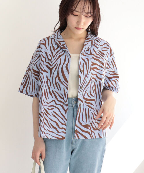 fredy emue（フレディエミュ）の「ゼブラ柄シャツ（シャツ/ブラウス・レディース・ホワイト系その他5/ブルー系その他4・38）」の10枚目の写真
