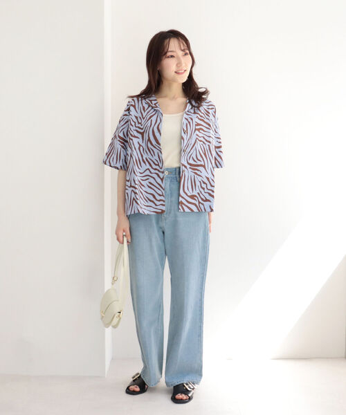 fredy emue（フレディエミュ）の「ゼブラ柄シャツ（シャツ/ブラウス・レディース・ホワイト系その他5/ブルー系その他4・38）」の13枚目の写真