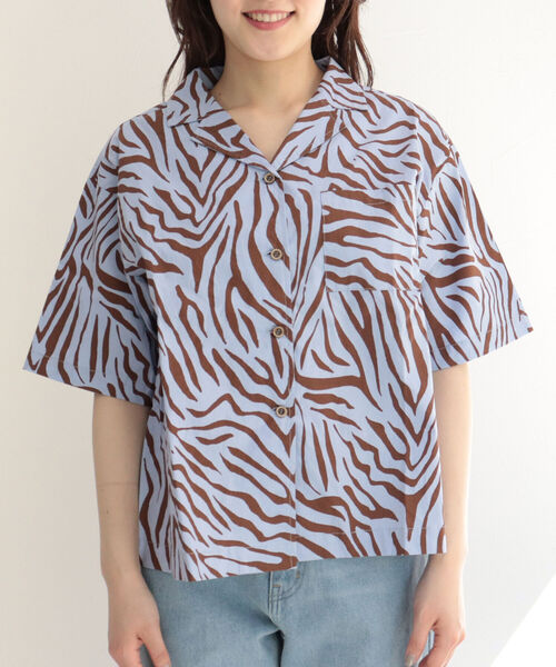 fredy emue（フレディエミュ）の「ゼブラ柄シャツ（シャツ/ブラウス・レディース・ホワイト系その他5/ブルー系その他4・38）」の16枚目の写真