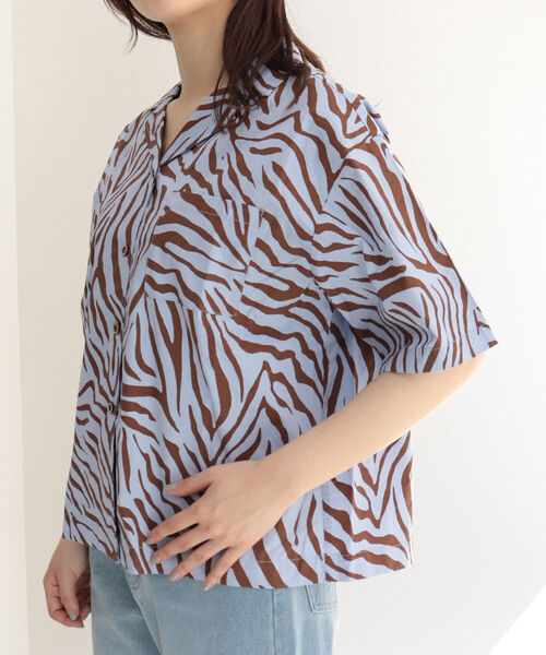 fredy emue（フレディエミュ）の「ゼブラ柄シャツ（シャツ/ブラウス・レディース・ホワイト系その他5/ブルー系その他4・38）」の20枚目の写真