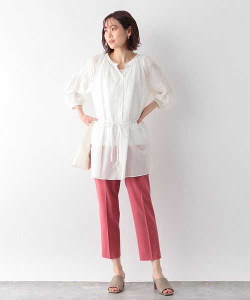 GLOBAL WORK パンツ ウツクシルエットDRYテーパードパンツ