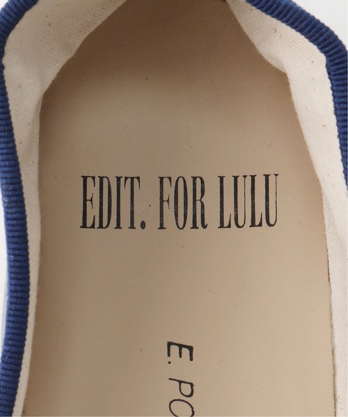 E.PORSELLI(ポルセッリ)の「PORSELLI×EDIT.FOR LULU 別注バレエシューズ(バレエシューズ・レディース・ホワイト/ネイビー・38/35/36/37)」の16枚目の写真