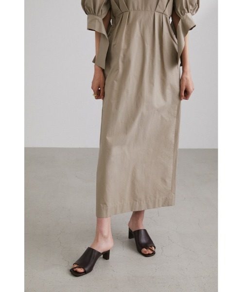 STYLEMIXER（スタイルミキサー）の「スリットカフワンピース（ワンピース・レディース・ベージュ/オレンジ/ブラック・MEDIUM/SMALL）」の12枚目の写真