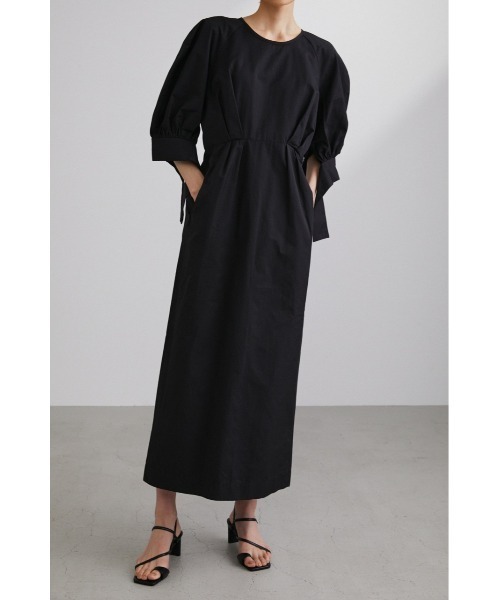 STYLEMIXER（スタイルミキサー）の「スリットカフワンピース（ワンピース・レディース・ベージュ/オレンジ/ブラック・MEDIUM/SMALL）」の5枚目の写真