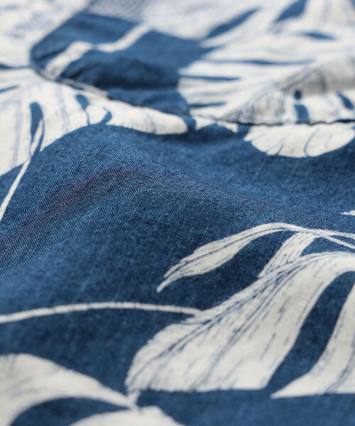 REMI RELIEF（レミレリーフ）の「REMI RELIEF × BEAMS PLUS / 別注 カットジャカード アロハ シャツ（シャツ/ブラウス・メンズ・サックスブルー・MEDIUM/SMALL/X-LARGE/LARGE）」の14枚目の写真