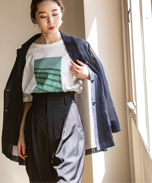 Noble（ノーブル）の「【CAN PEP REY】 EXCLUSIVE PHOTO Tシャツ（Tシャツ/カットソー・レディース・ホワイト系その他/ライトホワイト/ホワイト/ホワイト×ホワイト・FREE）」の2枚目の写真