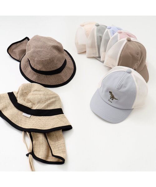 apres les cours（アプレレクール）の「6柄モチーフメッシュキャップ（キャップ・キッズ・ベージュ/サックスブルー/ラベンダー/ミント/ピンク/ブラウン・54/58/50）」の7枚目の写真