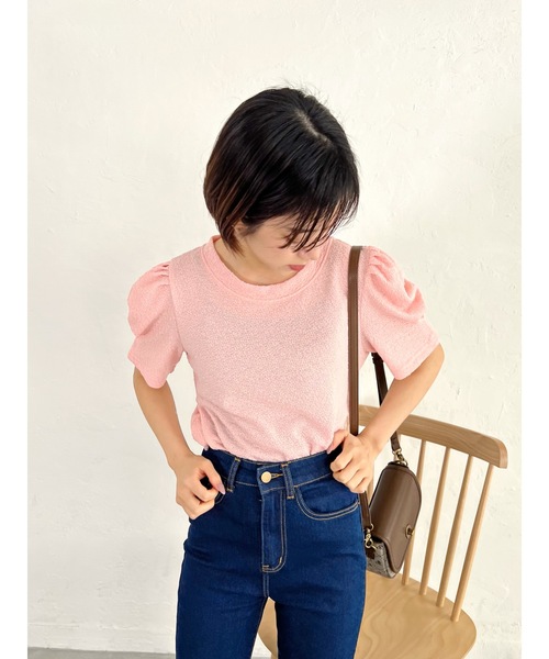 jumelle(ジュメロ)の「パフT(Tシャツ/カットソー・レディース・ベージュ/ピンク・FREE)」の15枚目の写真