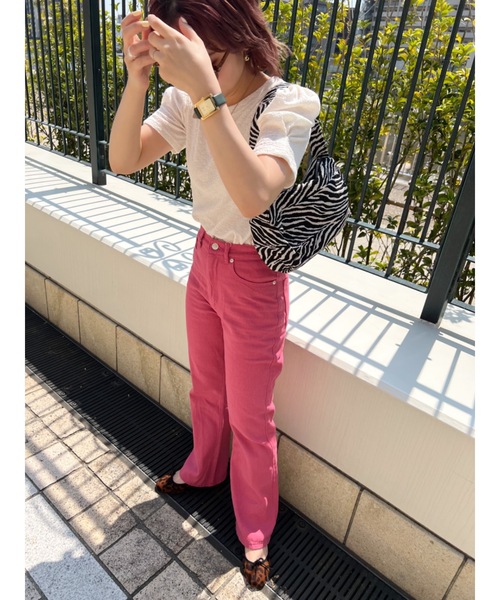 jumelle(ジュメロ)の「パフT(Tシャツ/カットソー・レディース・ベージュ/ピンク・FREE)」の9枚目の写真