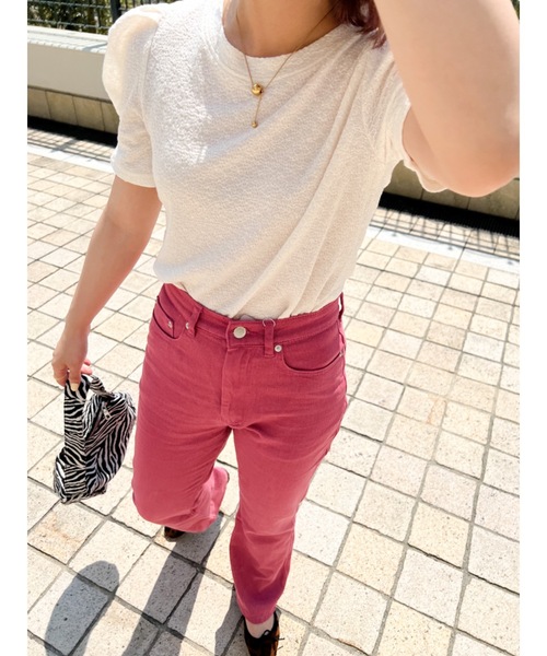 jumelle(ジュメロ)の「パフT(Tシャツ/カットソー・レディース・ベージュ/ピンク・FREE)」の7枚目の写真