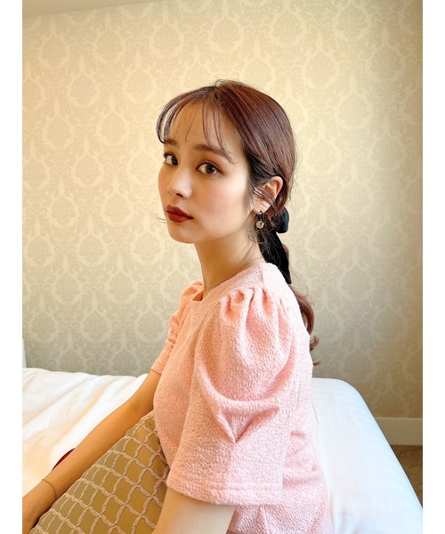 jumelle(ジュメロ)の「パフT(Tシャツ/カットソー・レディース・ベージュ/ピンク・FREE)」の4枚目の写真