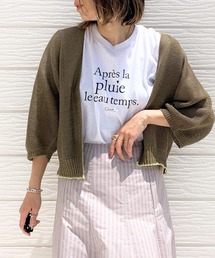 Q | ホールガーメント 和紙ショートカーデ(カーディガン/ボレロ)