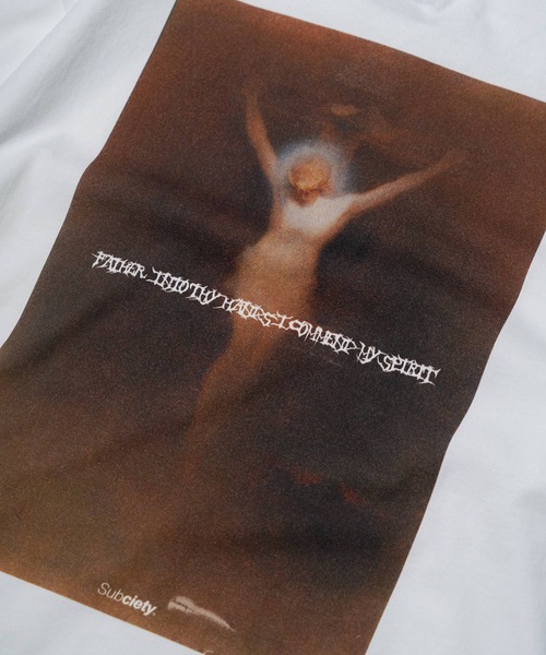Subciety（サブサエティ）の「LAST WORDS TEE（Tシャツ/カットソー・メンズ・ホワイト/ブラック・SMALL/MEDIUM/LARGE/X-LARGE/XX-LARGE）」の6枚目の写真