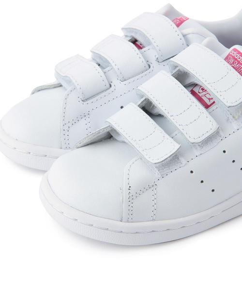 green label relaxing(グリーンレーベルリラクシング)の「adidas(アディダス)スタンスミス14cm~16cm(スニーカー・キッズ・ホワイト/ピンク・14cm/16cm/15cm)」の8枚目の写真