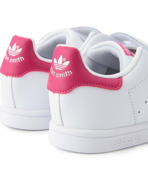 green label relaxing(グリーンレーベルリラクシング)の「adidas(アディダス)スタンスミス14cm~16cm(スニーカー・キッズ・ホワイト/ピンク・14cm/16cm/15cm)」の9枚目の写真