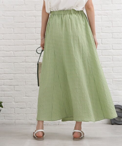 SHOO・LA・RUE（シューラルー）の「◆ギンガムチェックマーメイドスカート（スカート・レディース・グリーン系その他3/グレー系1/ブルー系1・00）」の6枚目の写真