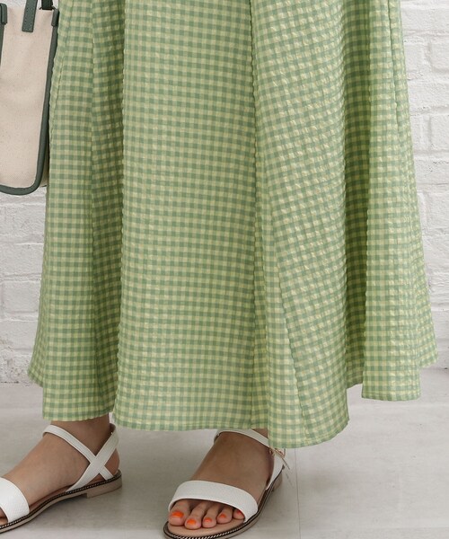 SHOO・LA・RUE（シューラルー）の「◆ギンガムチェックマーメイドスカート（スカート・レディース・グリーン系その他3/グレー系1/ブルー系1・00）」の9枚目の写真