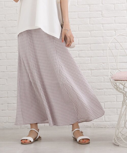 SHOO・LA・RUE（シューラルー）の「◆ギンガムチェックマーメイドスカート（スカート・レディース・グリーン系その他3/グレー系1/ブルー系1・00）」の11枚目の写真