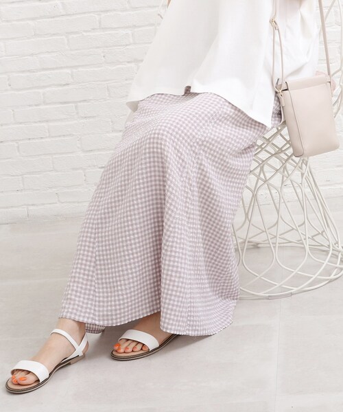 SHOO・LA・RUE（シューラルー）の「◆ギンガムチェックマーメイドスカート（スカート・レディース・グリーン系その他3/グレー系1/ブルー系1・00）」の13枚目の写真