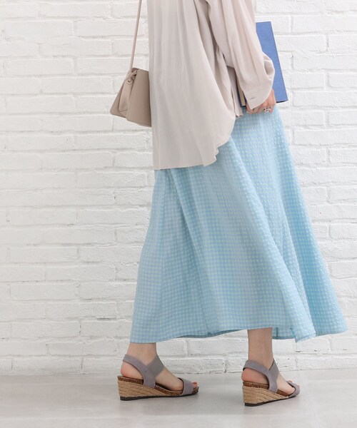 SHOO・LA・RUE（シューラルー）の「◆ギンガムチェックマーメイドスカート（スカート・レディース・グリーン系その他3/グレー系1/ブルー系1・00）」の20枚目の写真