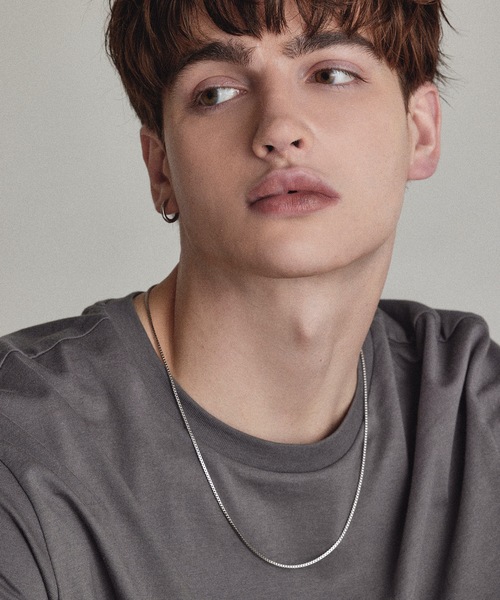 HYPE（ハイプ）の「【HYPE】ハイプ/ ボックスチェーン ネックレス/50cm,55cm,60cm（ネックレス・メンズ・シルバー/ゴールド・50cm/60cm/55cm）」の2枚目の写真