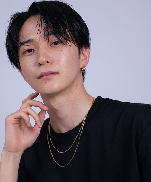 HYPE（ハイプ）の「【HYPE】ハイプ/ ボックスチェーン ネックレス/50cm,55cm,60cm（ネックレス・メンズ・シルバー/ゴールド・50cm/60cm/55cm）」の6枚目の写真