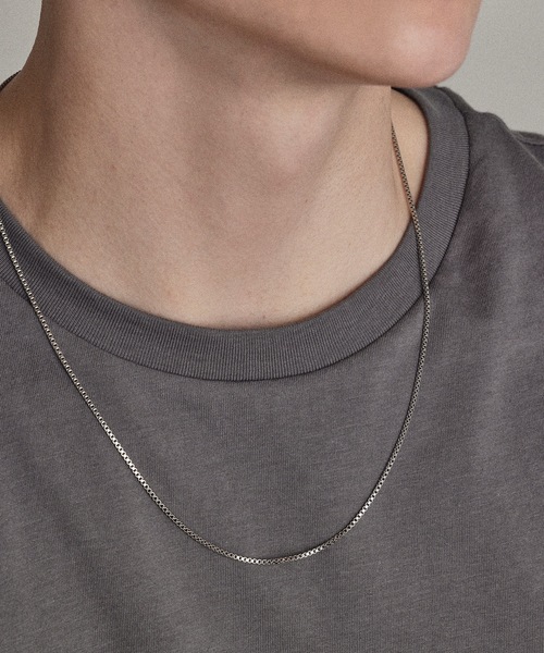 HYPE（ハイプ）の「【HYPE】ハイプ/ ボックスチェーン ネックレス/50cm,55cm,60cm（ネックレス・メンズ・シルバー/ゴールド・50cm/60cm/55cm）」の22枚目の写真